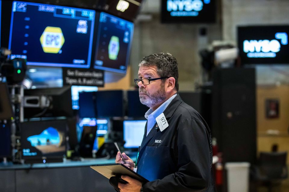 Ein Trader an der New Yorker Börse