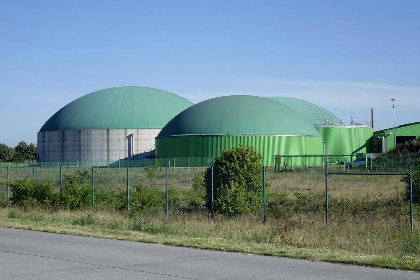 Eine Biogas-Anlage in Schwedt