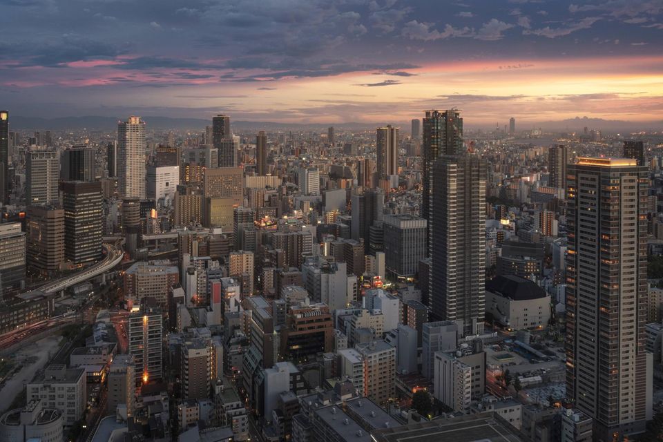 Luftansicht von Osaka