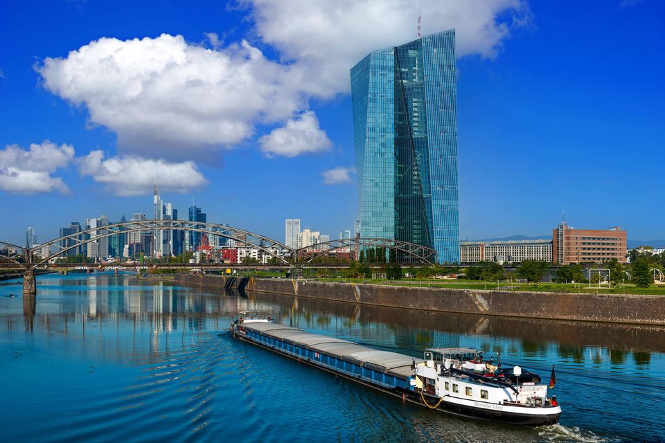 Die Europäische Zentralbank in Frankfurt am Main