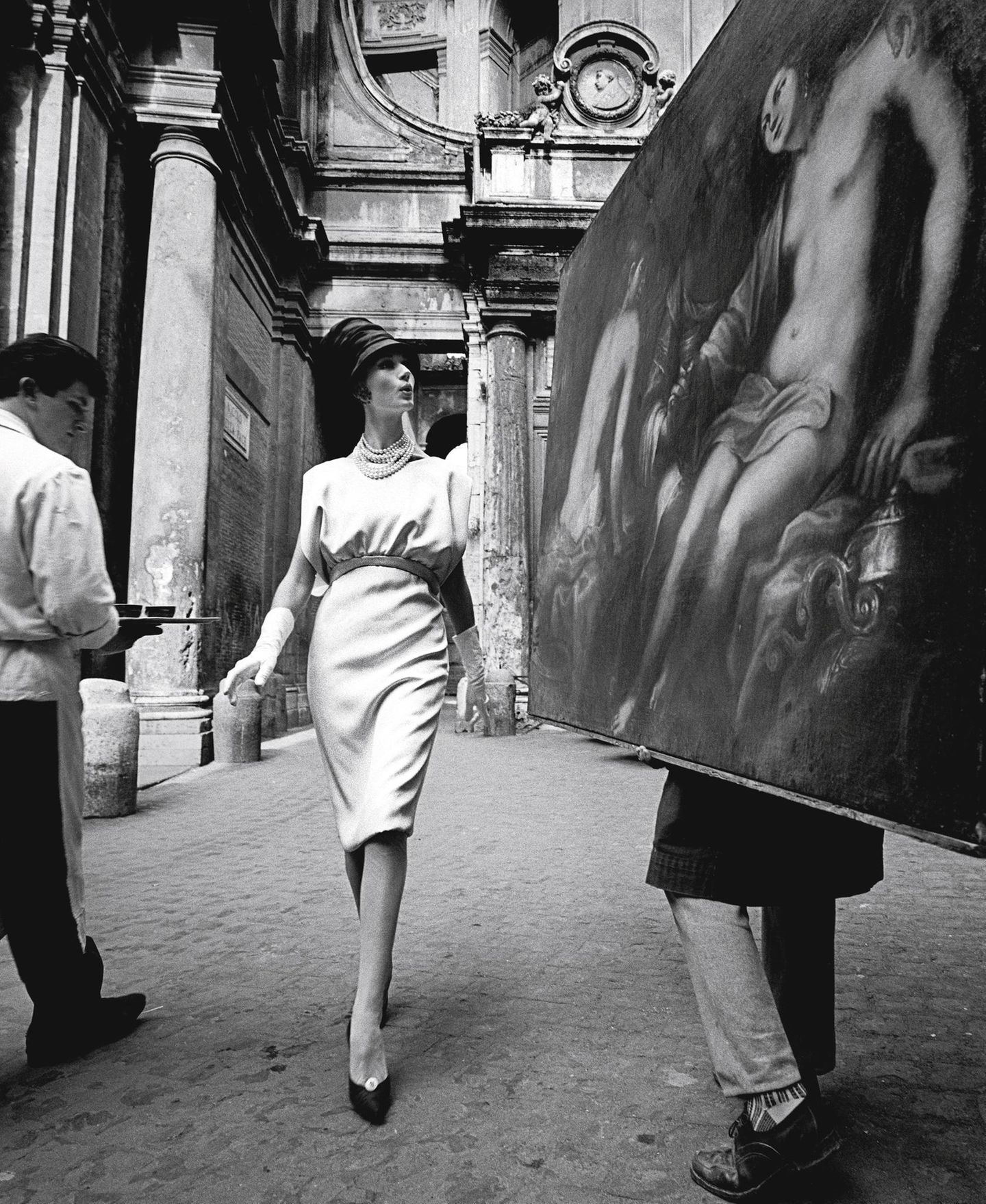 „Simone + Coffee +Painting“, Rom, 1960(für „Vogue“)