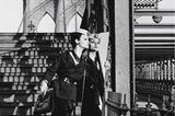 „Isabella + Mirror“, Brooklyn Bridge, New York, 1959 (für „Vogue“)