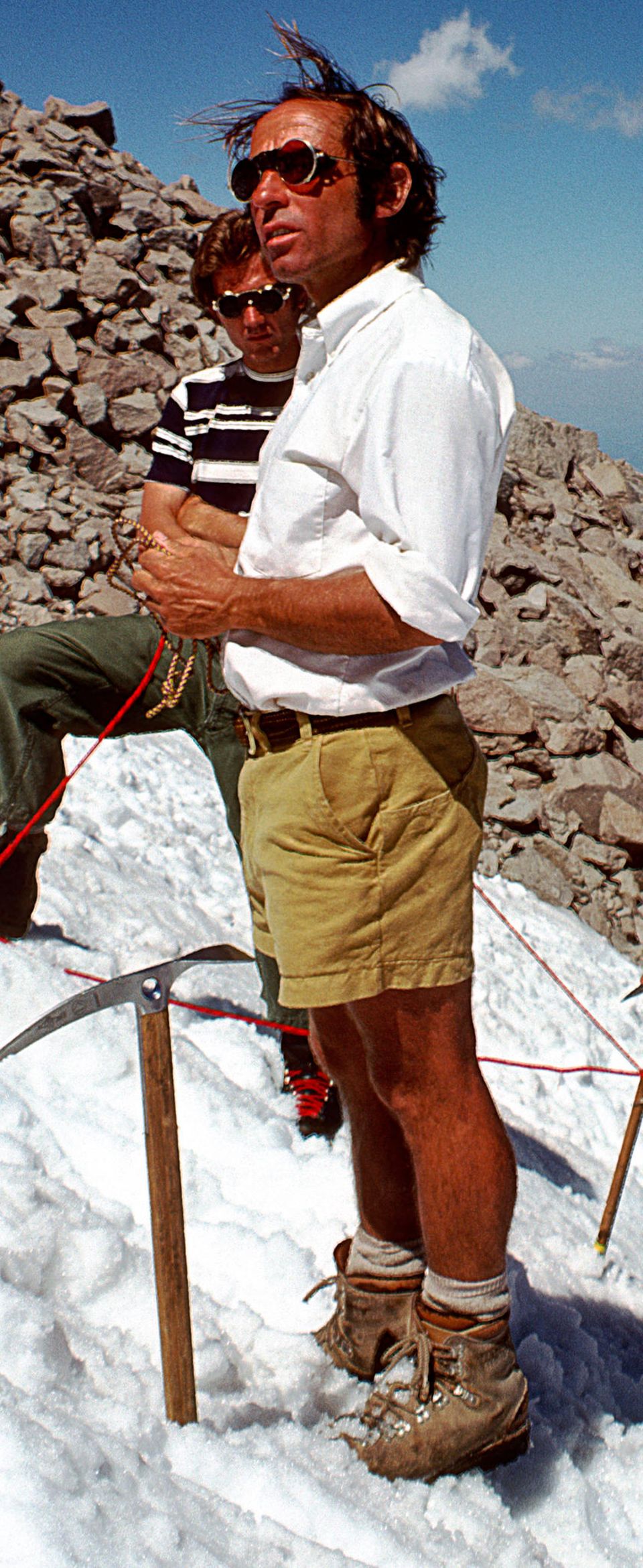 Chouinard als Kletterer auf einem Foto aus dem Jahr 1970