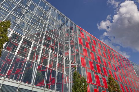 Die Fassade der Uniper-Zentrale in Düsseldorf. 