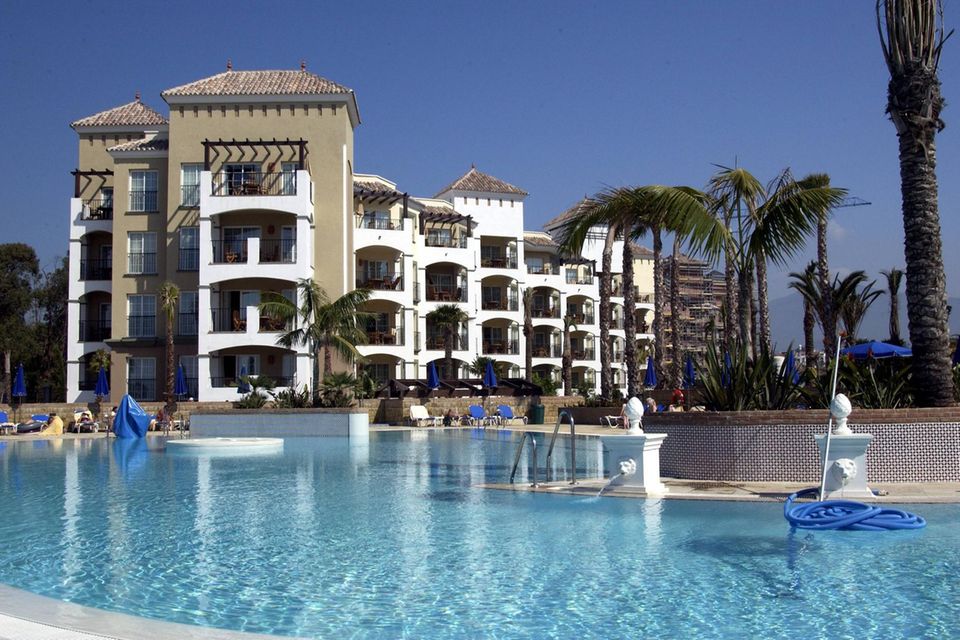 Das Marriott Playa Andaluzia in der Nähe von Marbella an der Costa del Sol wird derzeit als Time-Sharing-Hotel vermarktet