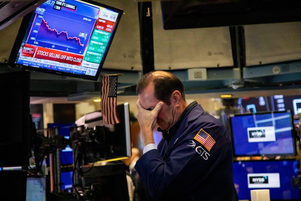 Trader an der Wall Street fürchten einen Kollaps der internationalen Finanzmärkte