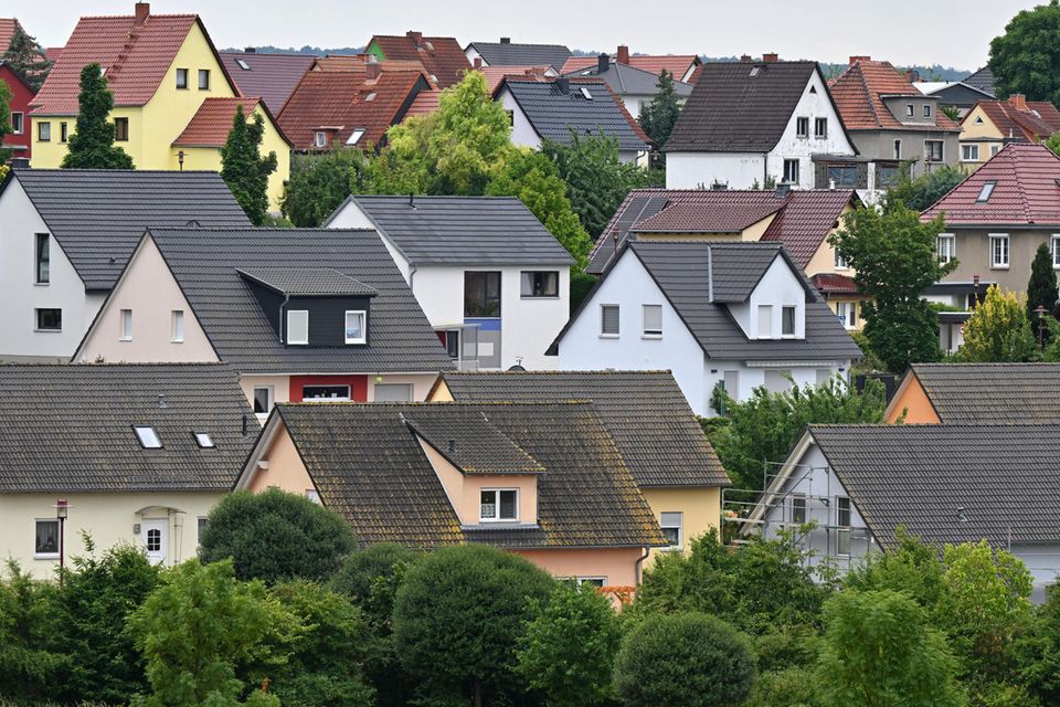 Häuser am Erfurter Stadtrand