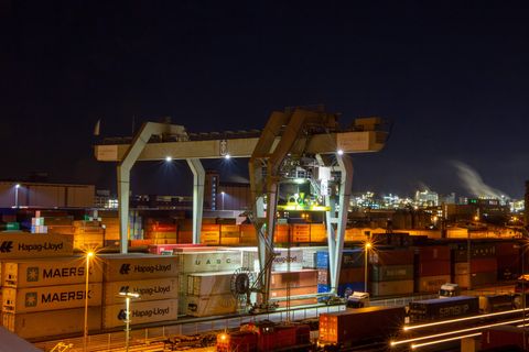 Der Hafen in Mannheim