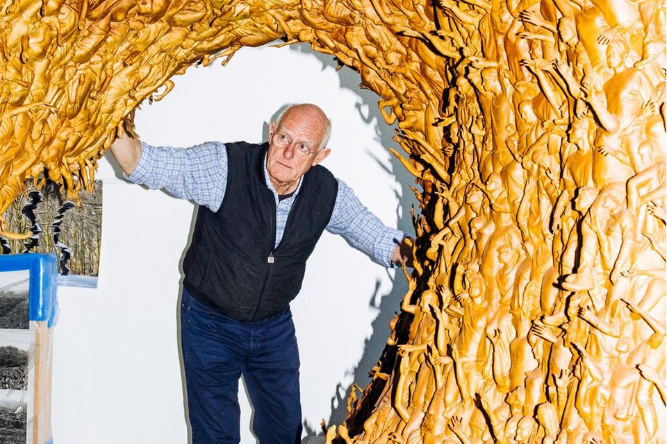 Tony Cragg in seinem Wuppertaler Atelier