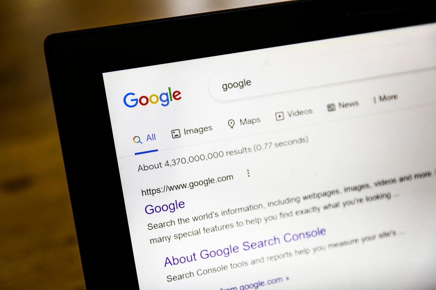 Google-Webseite