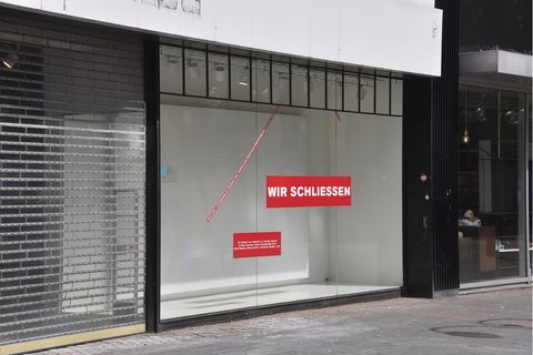 Leeres Ladenlokal in der Kölner Innenstadt