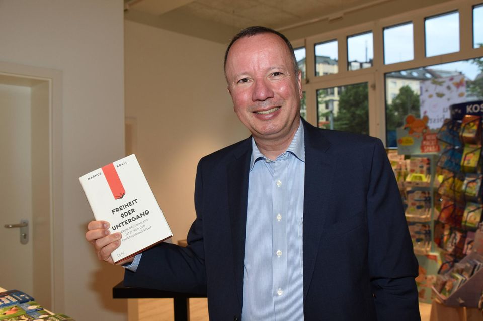 Markus Krall 2021 bei der Veröffentlichung seines Buches „Freiheit oder Untergang“
