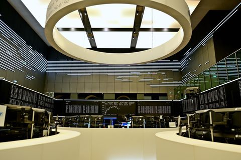 Blick in den Handelssaal der Frankfurter Börse