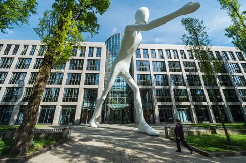 Die Zentrale des Rückversicherers Munich Re. Die Aktie hat es ins Ranking der „50 Aktien fürs Leben“ geschafft