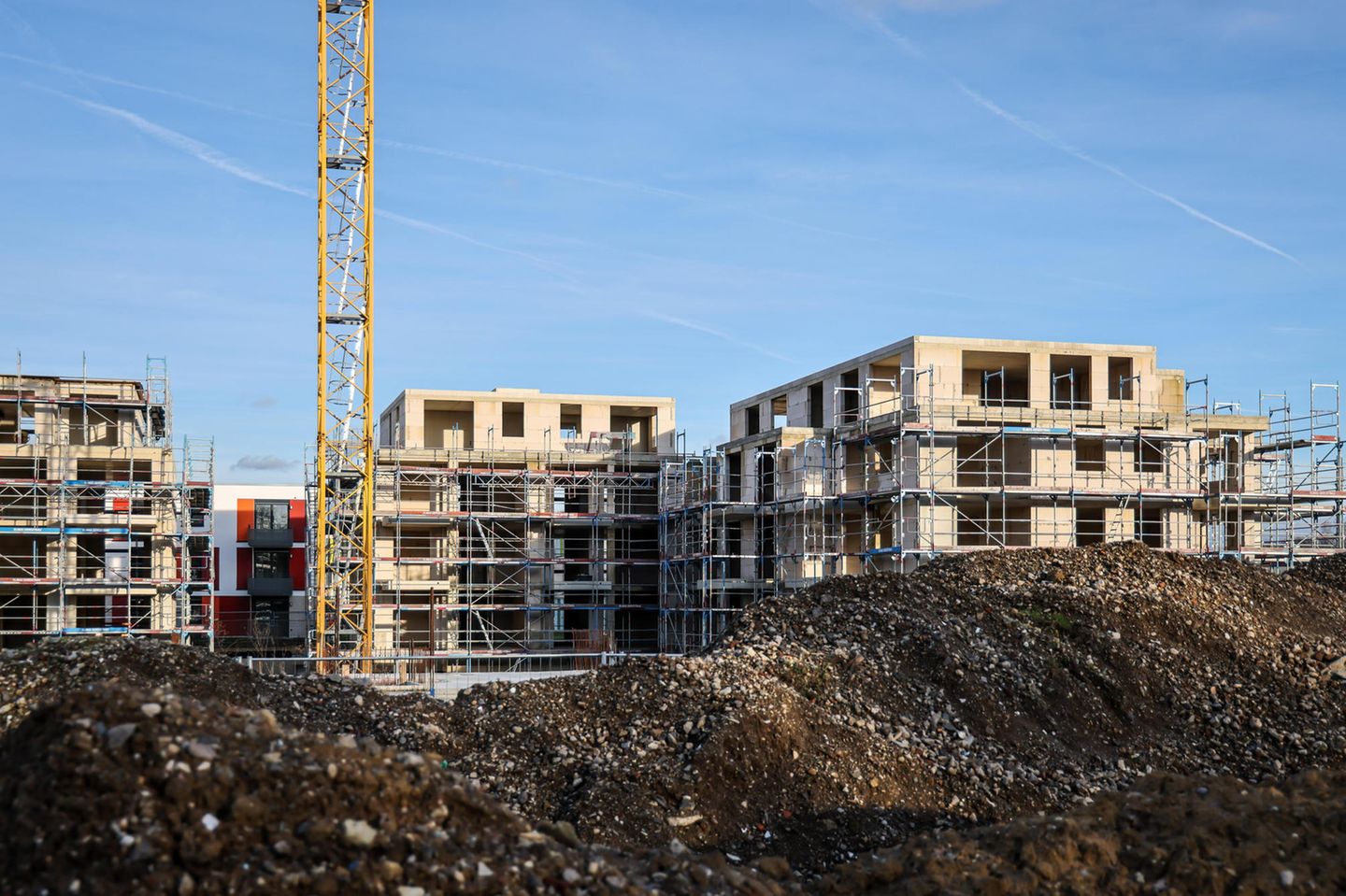 Neubauten in Bedburg, Nordrhein-Westfalen