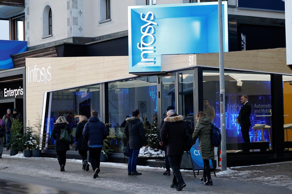 Infosys-Pavillon in Davos