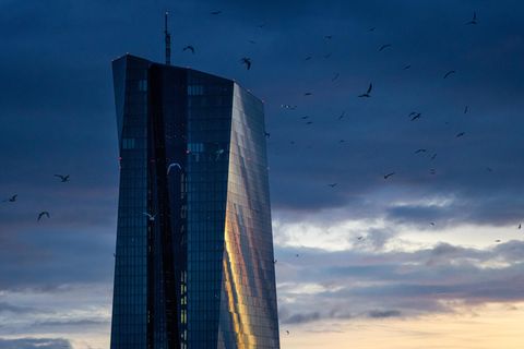 Hauptgebäude der Europäischen Zentralbank in Frankfurt