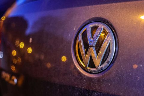 Logo des größten deutschen Autoherstellers Volkswagen