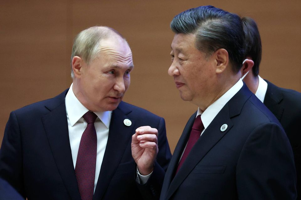 Die Präsidenten Russlands und Chinas, Wladimir Putin und Xi Jinping