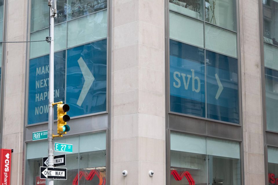 Filiale der Silicon Valley Bank in New York
