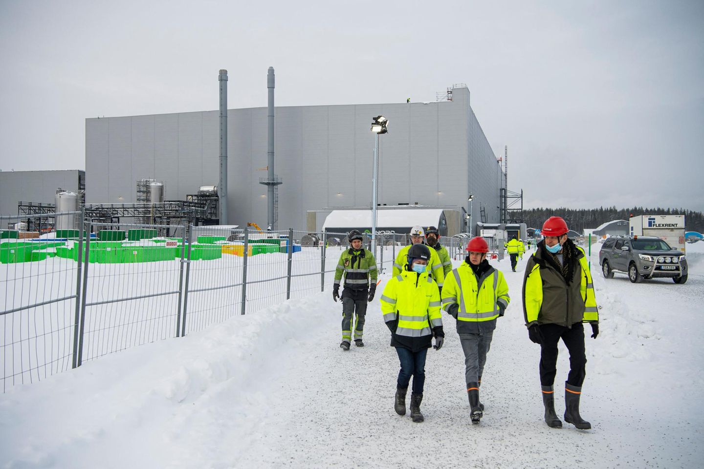 Batteriefertigung in arktischer Kälte: die Northvolt-Fabrik in Skellefteå