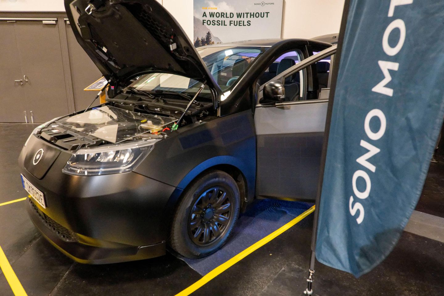 So sollte das Solarauto von Sono Motors aussehen. Das Unternehmen musste die Pläne aufgeben und steht nun ganz auf der Kippe