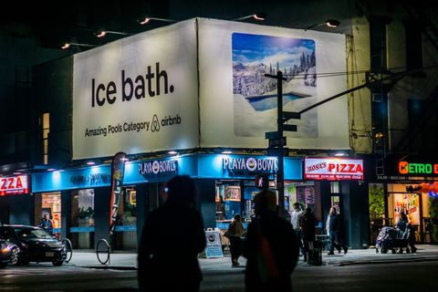 Airbnb-Werbung in New York