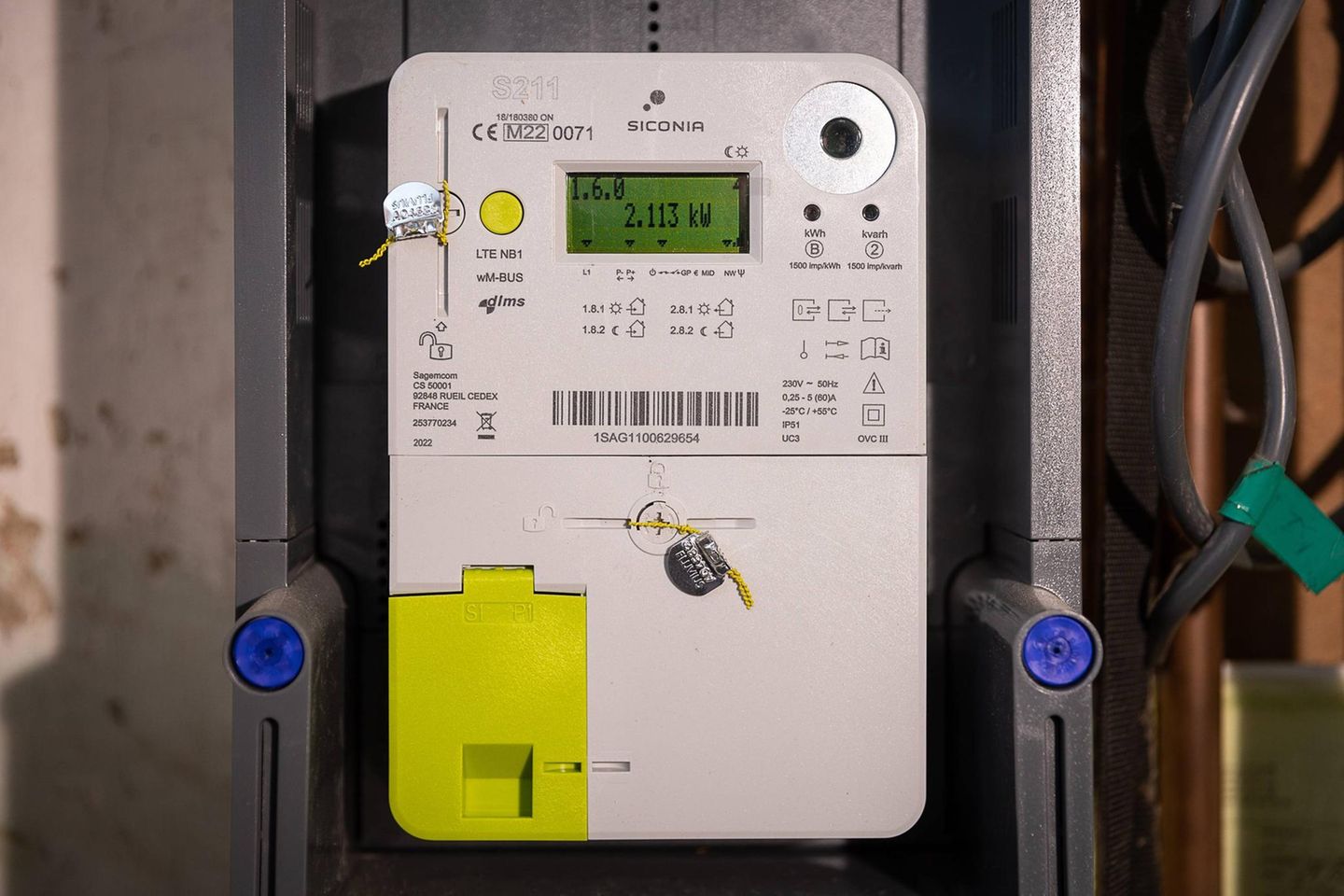 Smart-Meter-Gerät im belgischen Gent