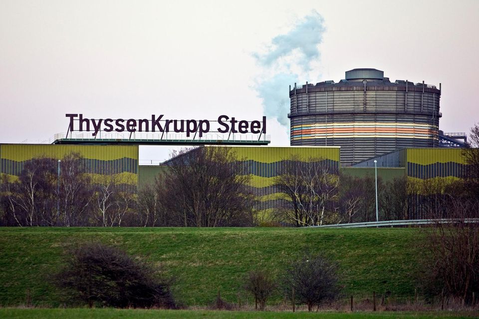 Warmbandspaltanlage WSA der Thyssenkrupp Steel in Duisburg