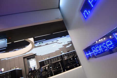 Handelssaal der Frankfurter Börse