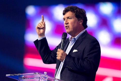Der rechtsgerichtete US-Fernsehmoderator Tucker Carlson