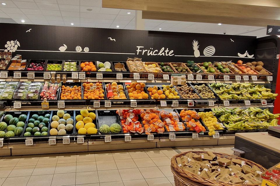Obst Obstabteilung im Supermarkt
