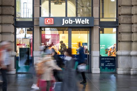 Die „Job-Welt“ der Deutschen Bahn im Frankfurter Hauptbahnhof