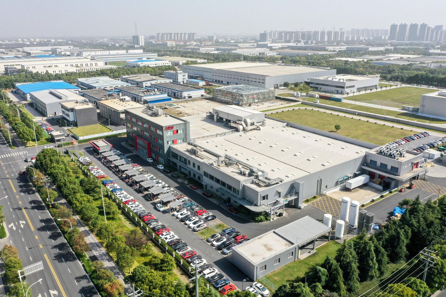Blick auf den chinesisch-deutschen Innovationspark in Taicang