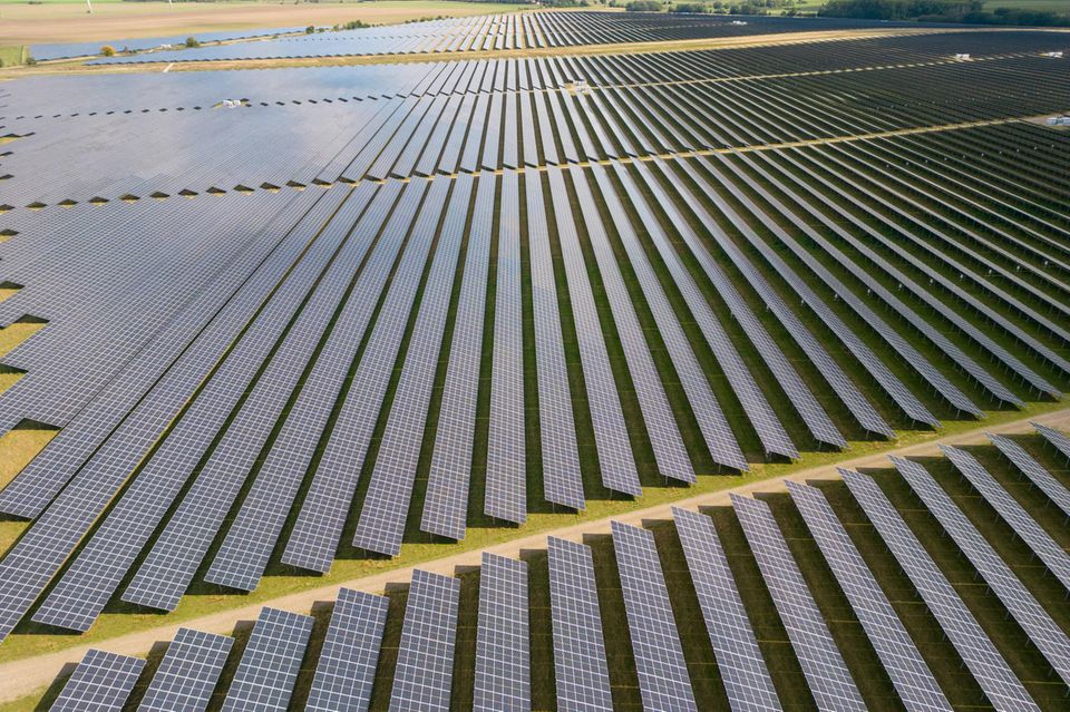 Solarpark in Brandenburg: Bei fast allen großen PV-Projekten kommen die Solarmodule derzeit aus China