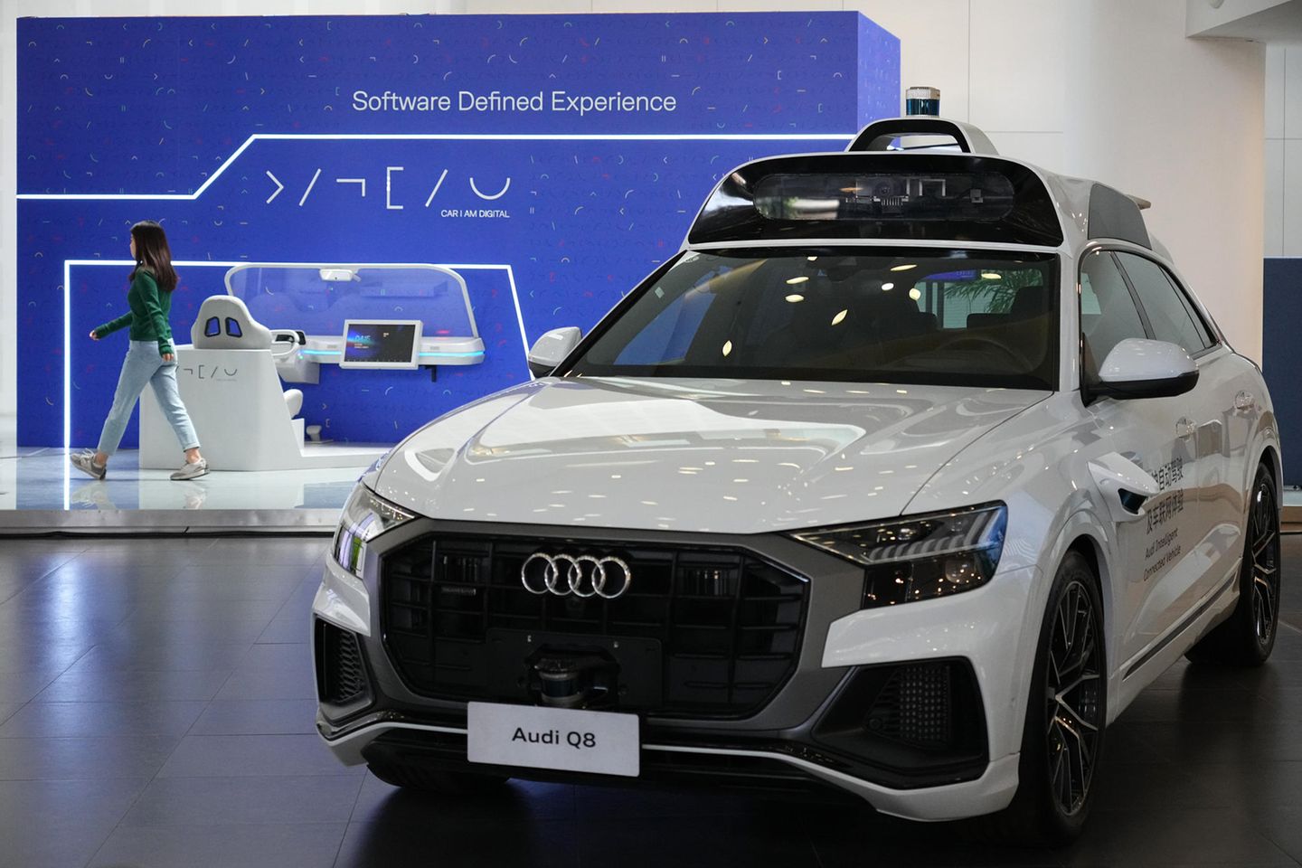 Ein Audi Q8 im Forschungs- und Entwicklungszentrum von Volkswagen in Peking