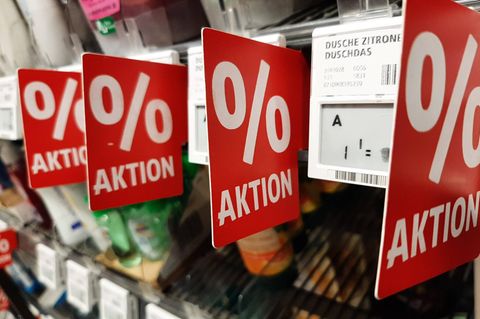 Preiskampf im Supermarkt. Vor allem Lebensmittel sorgten zuletzt wieder für einen Anstieg der Inflation in Deutschland