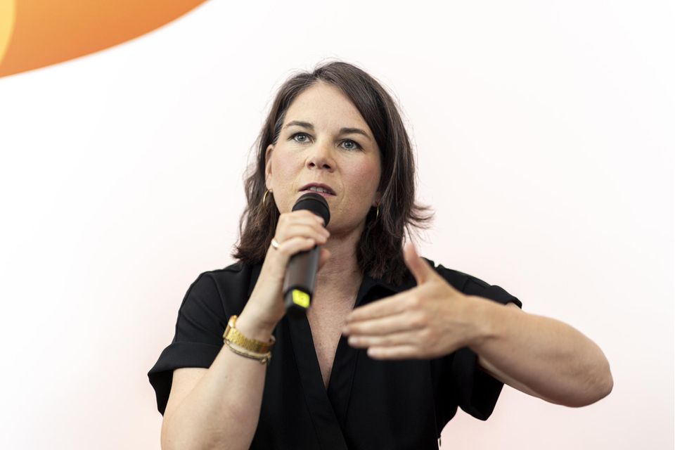 Außenministerin Annalena Baerbock (Grüne) stellt am Donnerstag im Berliner Merics-Institut die China-Strategie der Bundesregierung vor