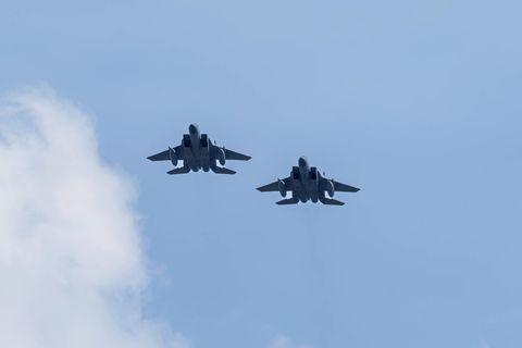 NATO-Kampfflugzeuge während der „Air Defender“-Übung 2023