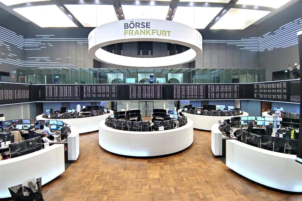 Blick in den Handelssaal der Frankfurter Börse