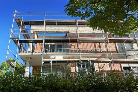 Renovierung der Wärmedämmung an einem Wohnhaus