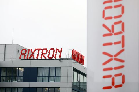 Unternehmenssitz des Spezialmaschinenbauers Aixtron in Herzogenrath bei Aachen
