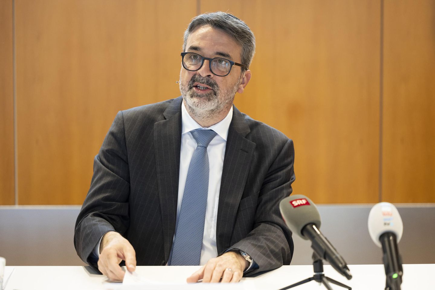 Finma-Direktor Urban Angehrn im April in Bern