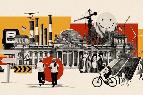 Illustration zum Thema "Wie geht's Deutschland?"