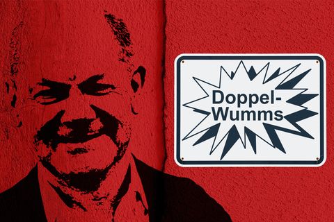 Bundeskanzler Scholz prägte den Begriff „Doppelwumms“ für das Energiepreispaket der Bundesregierung
