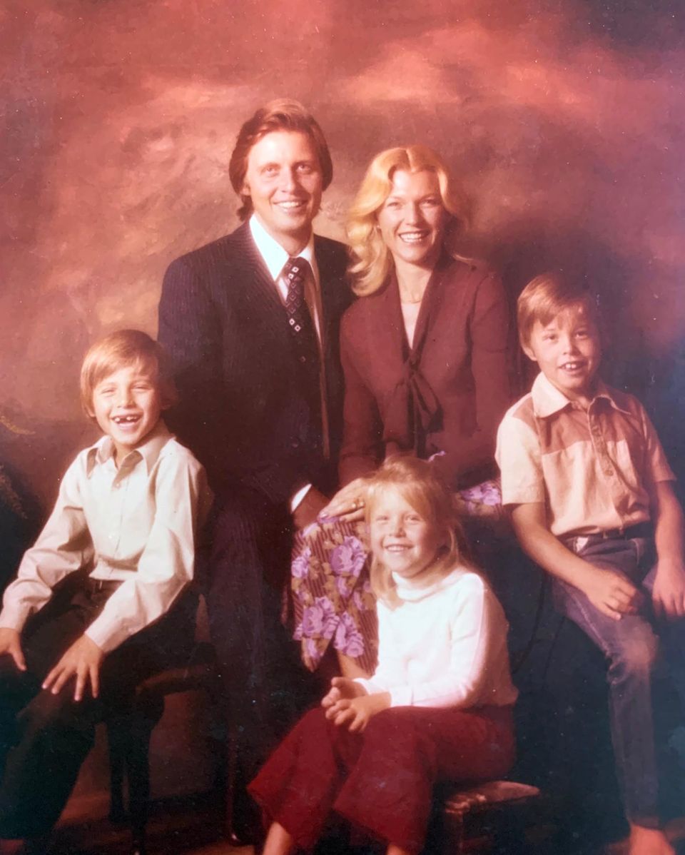 Familie Musk mit den Eltern Errol und Maye und den Kindern Kimbal, Tosca und Elon (von links)