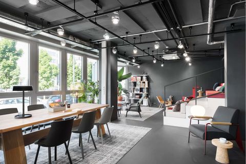 Design Offices-Fläche in Dortmund – viele Begegnungsflächen zeichnen die Büros des Anbieter aus