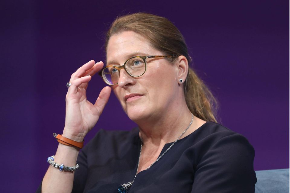 Renk-Chefin Susanne Wiegand beim Tag der Industrie im Juni in Berlin