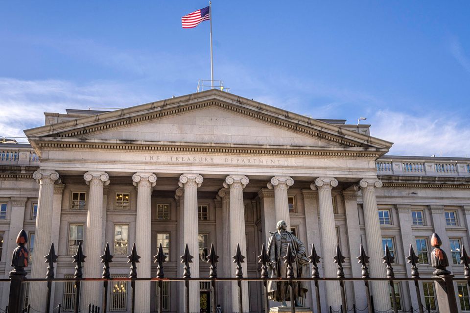 Gebäude des US-Finanzministeriums in Washington: Die Staatsschulden der Vereinigten Staaten steigen seit Jahren
