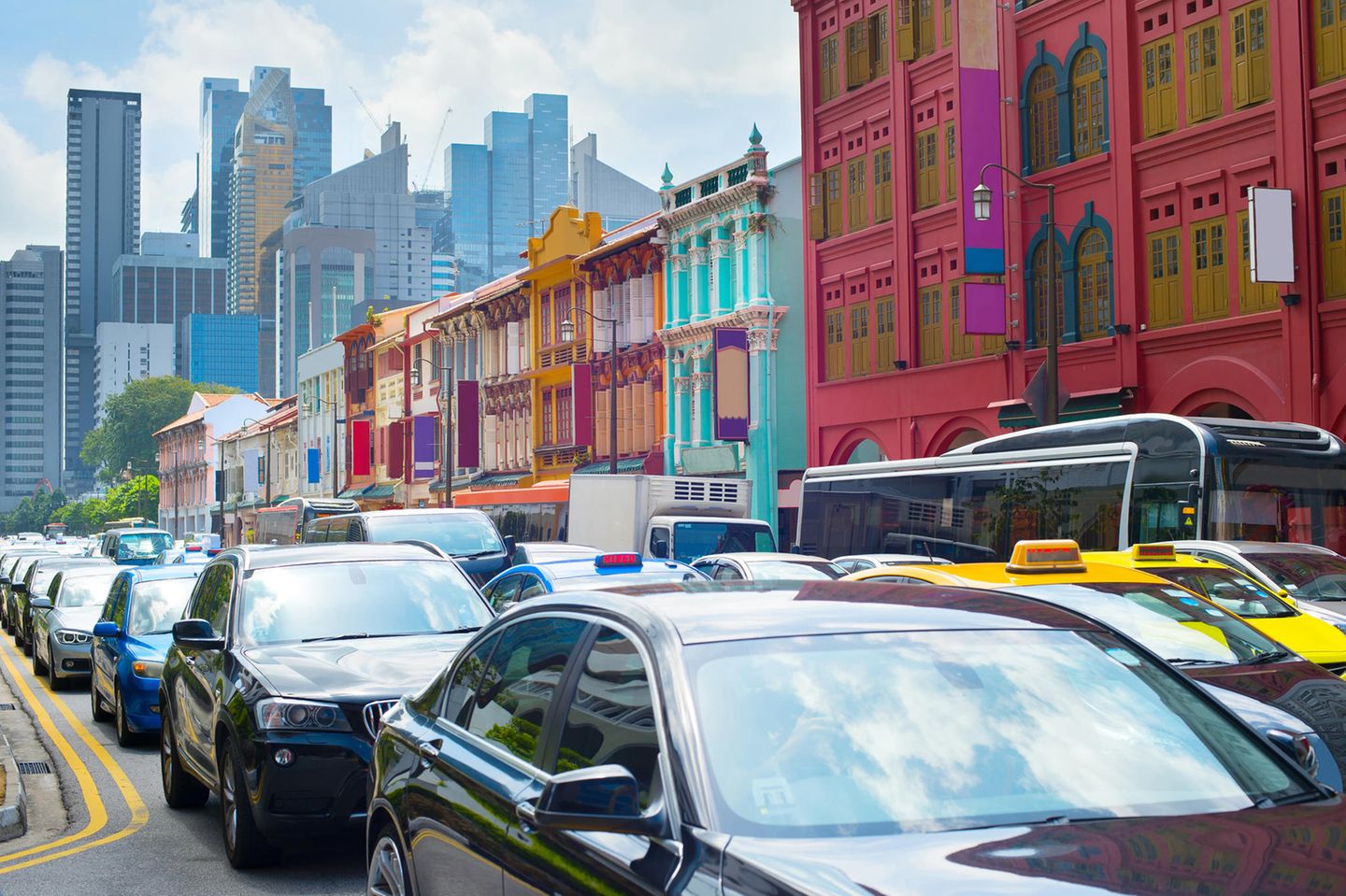 Stau in Singapur